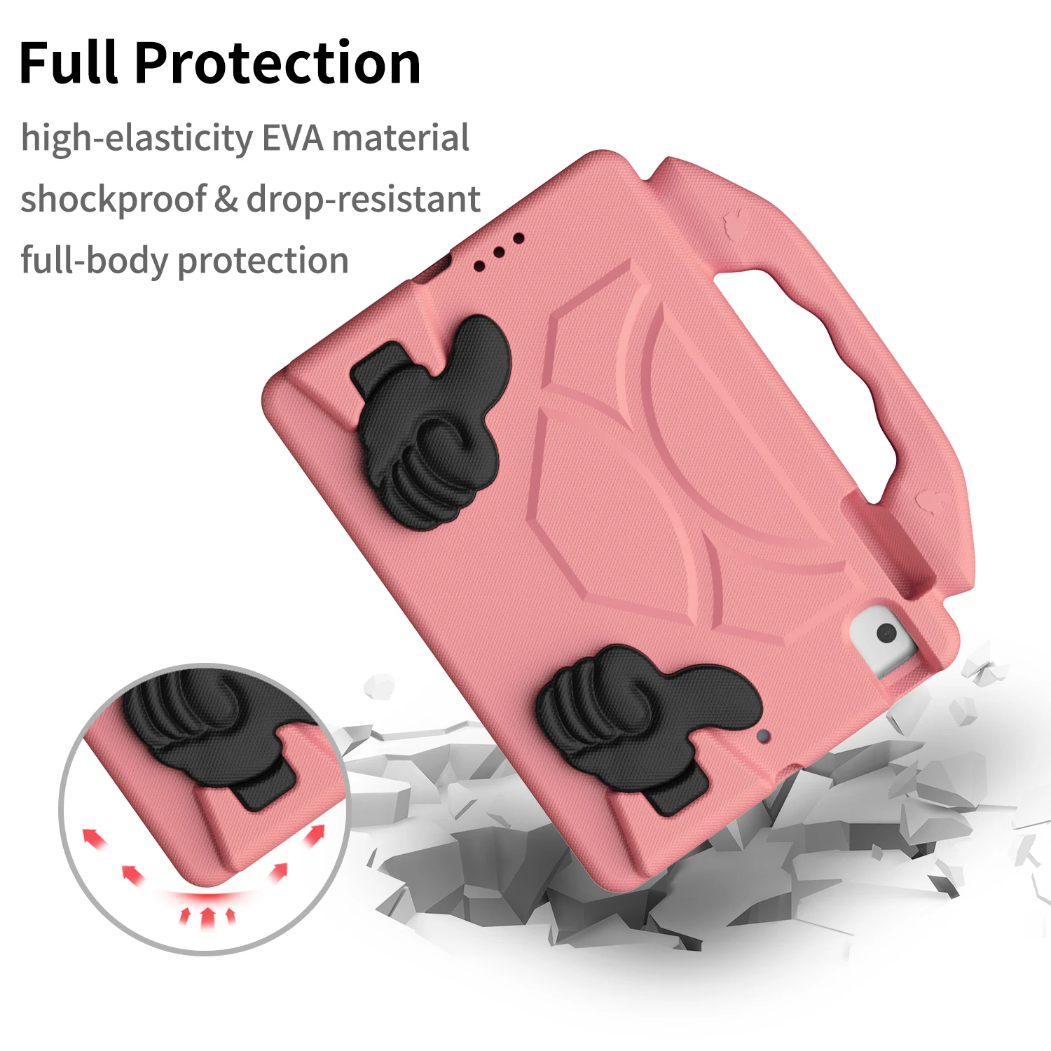 Children's Shockproof EVA Protective iPad Mini Case with Stand and Handle - Durable & Lightweight Design