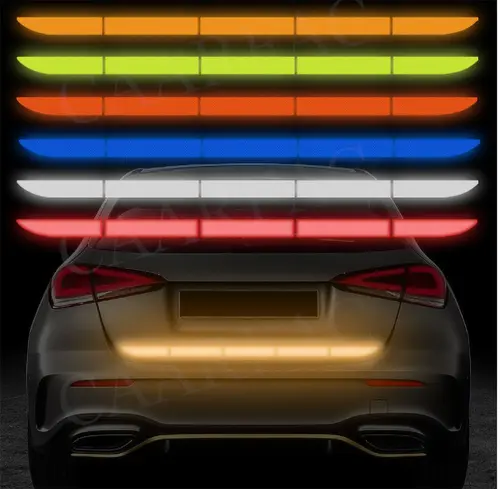 Car Sticker Reflective Warning Safety Tape Anti Collision Warning Reflective Stickers Automobile Trunk Reflectante Accessories - Image 6