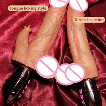 Realistic Thrusting Vibrating Dildo 7 Licking & Vibration Modes G Spot Vibrator Heating Silicone dildo Anal Sex Toys for Women 6