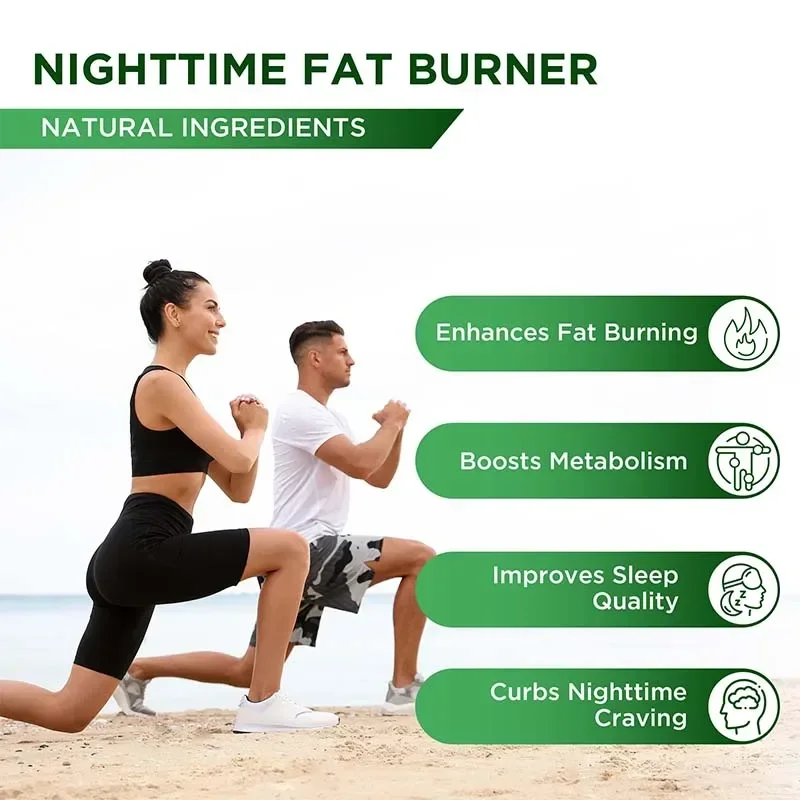 Nighttime Weight Loss Supplements - Appetite Suppressant, Burns Fat, Improves Digestion, Promotes Sleep and Relaxation 3