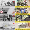 Over Sink Dish Drying Rack Snap-On Design Large Dish Drainer Storage24" - 35.5"(L) x 12"(W) x 19" - 22"(H) 5