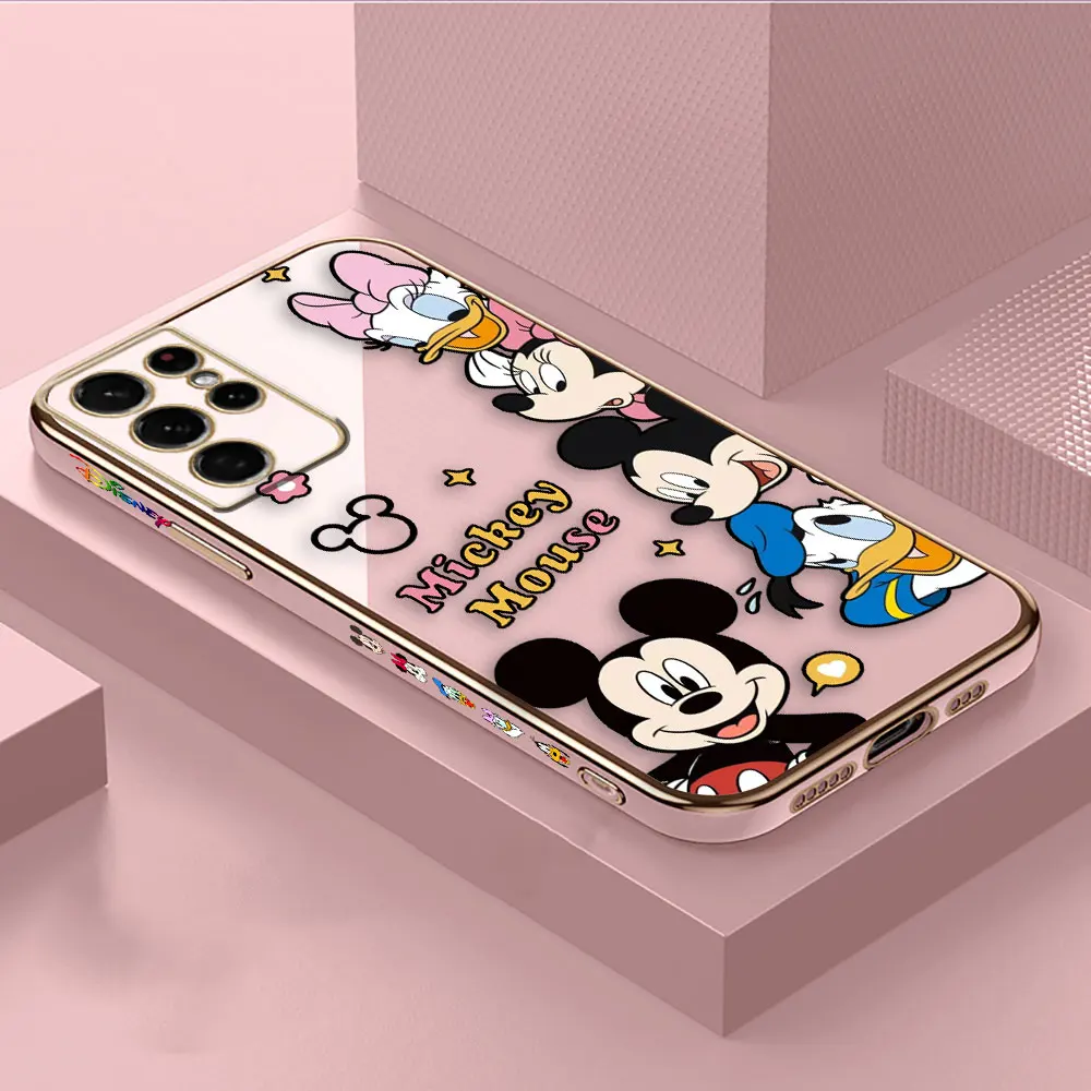 thumbnail image 1 of Smooth E-TPU Phone Case For Samsung Galaxy S24 S23 S22 S21 S20 FE S10 A01 A02 A03 PLUS 5G Case Minnie Mickey Donald Duck Goofy, 1 of 5