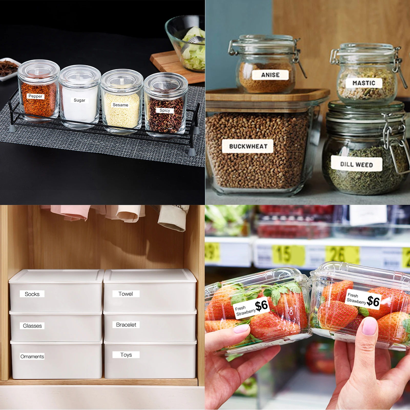 Portable Label Maker Machine Mini Pocket Thermal Label Printer BT Connect Sticker Labeling Machine iOS Android for Organization