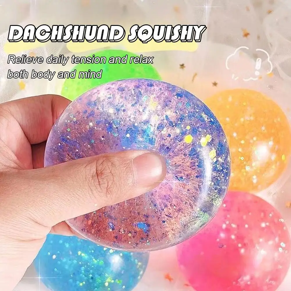 Glitter sensorisch fidget speelgoed rekbaar stressvermindering_voghion.com