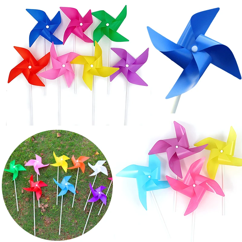 10/20/50PCS Pack Multi-farbe Windmühlen Set Zufällige Farbe Kunststoff Windmühlen DIY Dekorative Windmühle vogel Schutz Party Geschenk ZYF