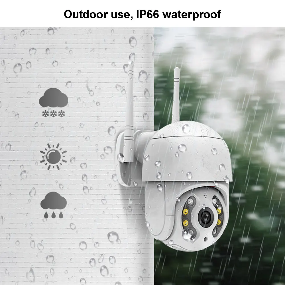 ICSee 와이파이 IP 카메라 PTZ 4K 8MP 자동 추적 무선 IP 카메라 비전 카메라, 오디오 포함