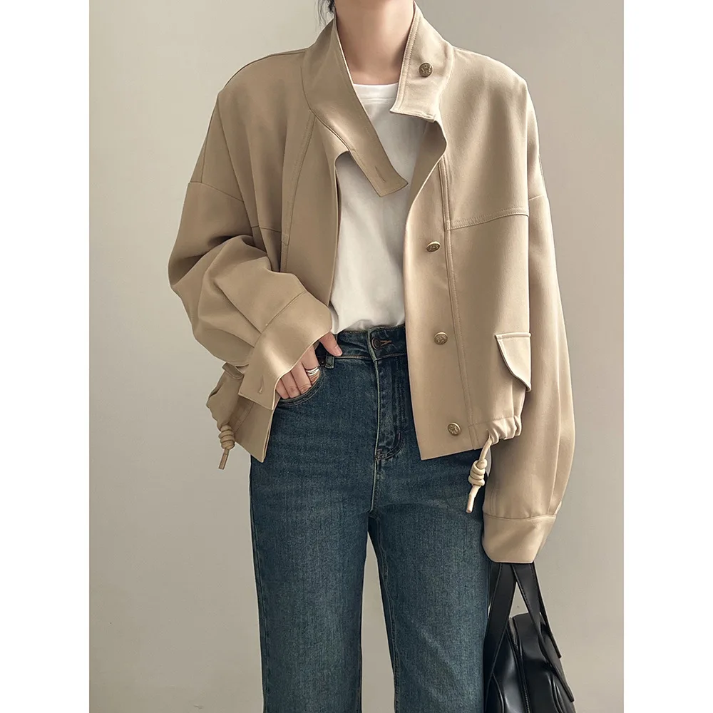 ジャケット・アウター alumu shaggy stand collar middle coat alumu shaggy stand collar middle coat（Breaking And Entering