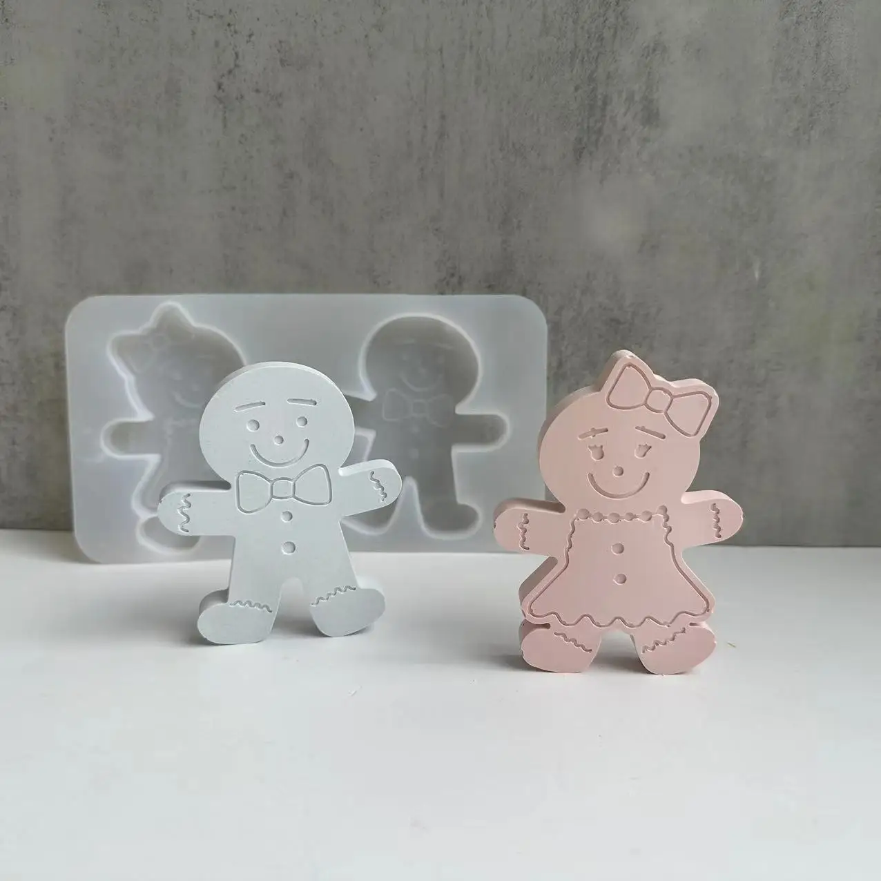Christmas Gingerbread Man Plaster Perfumed Mold Aromatherapy Candle