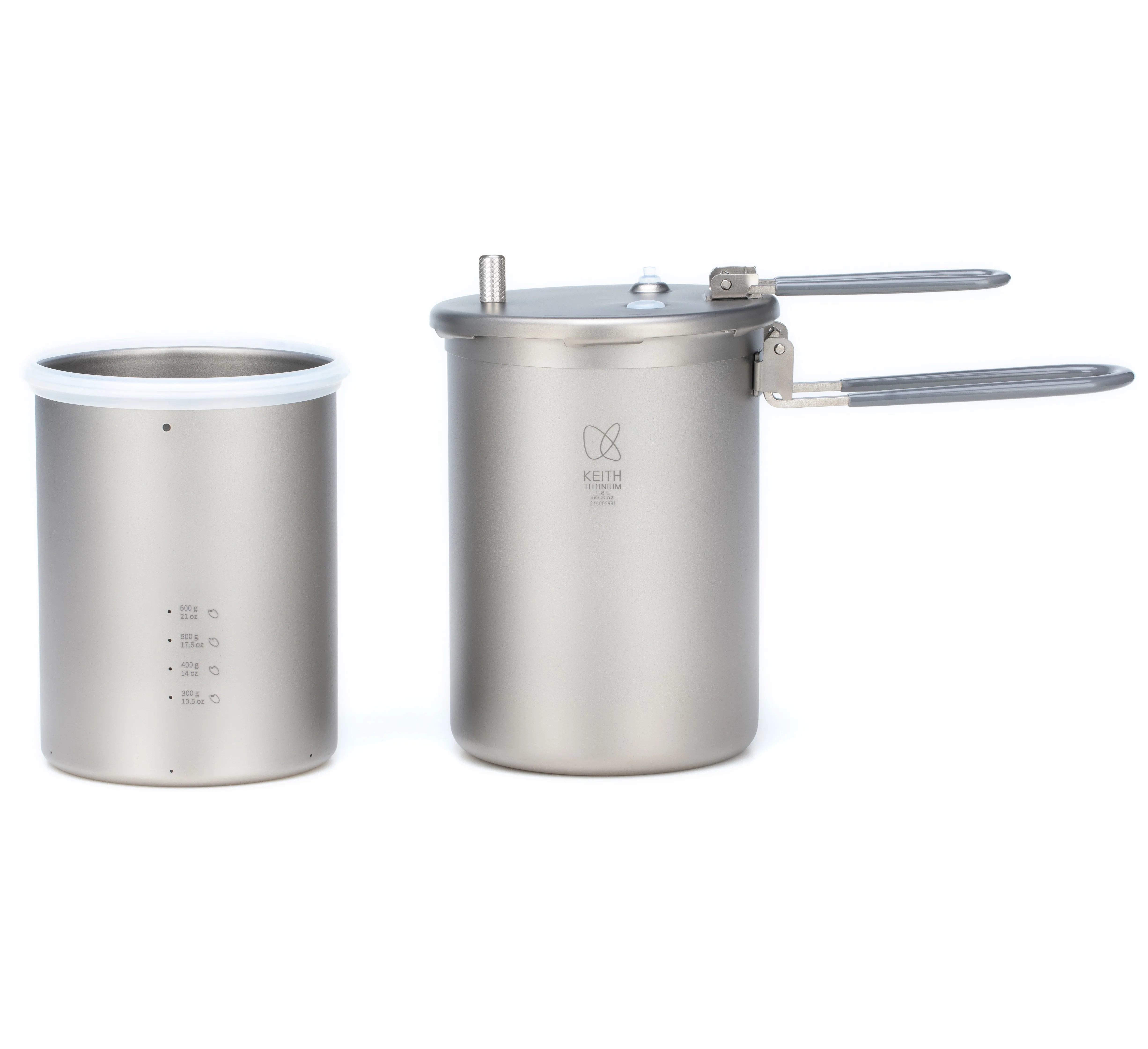 KEITH Titanium Ti6302 High-Altitude (Mountain) Pressure Cooker Camping Hiking Tableware 3