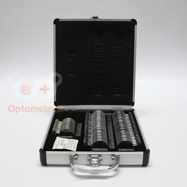 希少】眼科医放出品 検眼レンズセット 木製ケース付き 古い 眼鏡