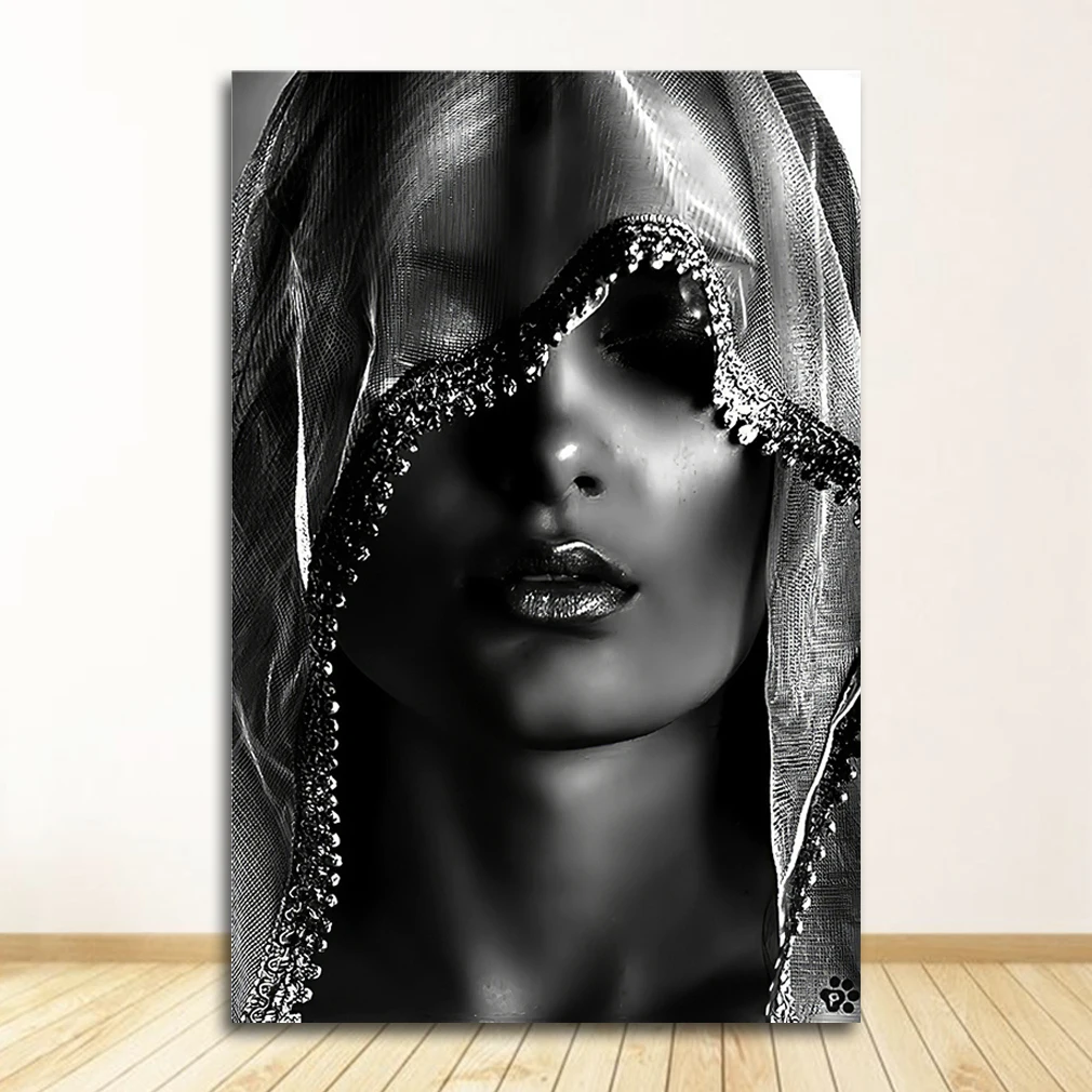 Kunstfoto's Scandinavische Cuadros voor woonkamerdecoratie Gouden make-up  Vrouwen Canvasschilderijen Posters en print Scandinavische stijl muur -  AliExpress, image size:1010x1010