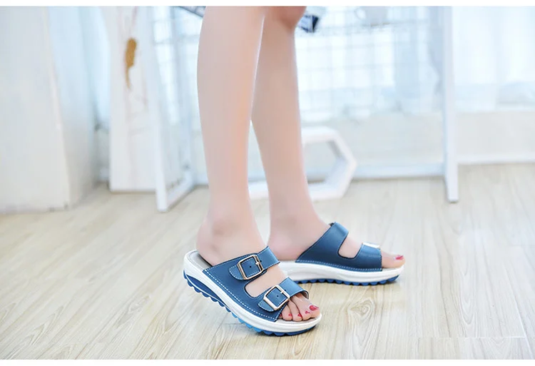 Deslizadores de espuma de suela gruesa para mujer, sandalias antideslizantes súper cómodas con hebilla de nube, deslizadores de verano para piscina, playa, chanclas deslizantes_voghion.com