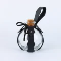 With glass bottle