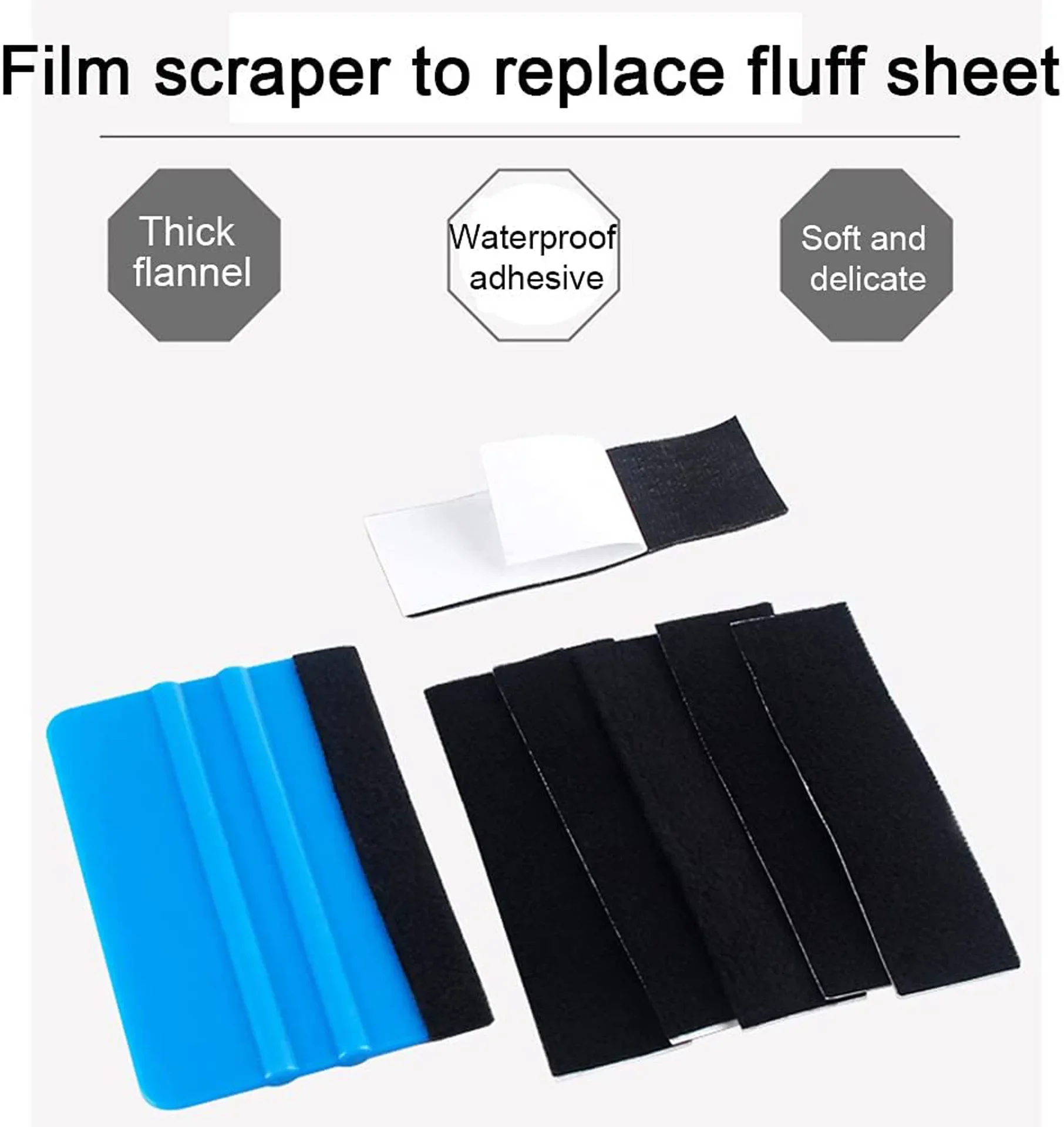 6PCS Small Scraper For Car Window Film Car Vinyl Wrap Tool Kit Glass Cleaning Can Be Used For Mobile Phone Film Accessories