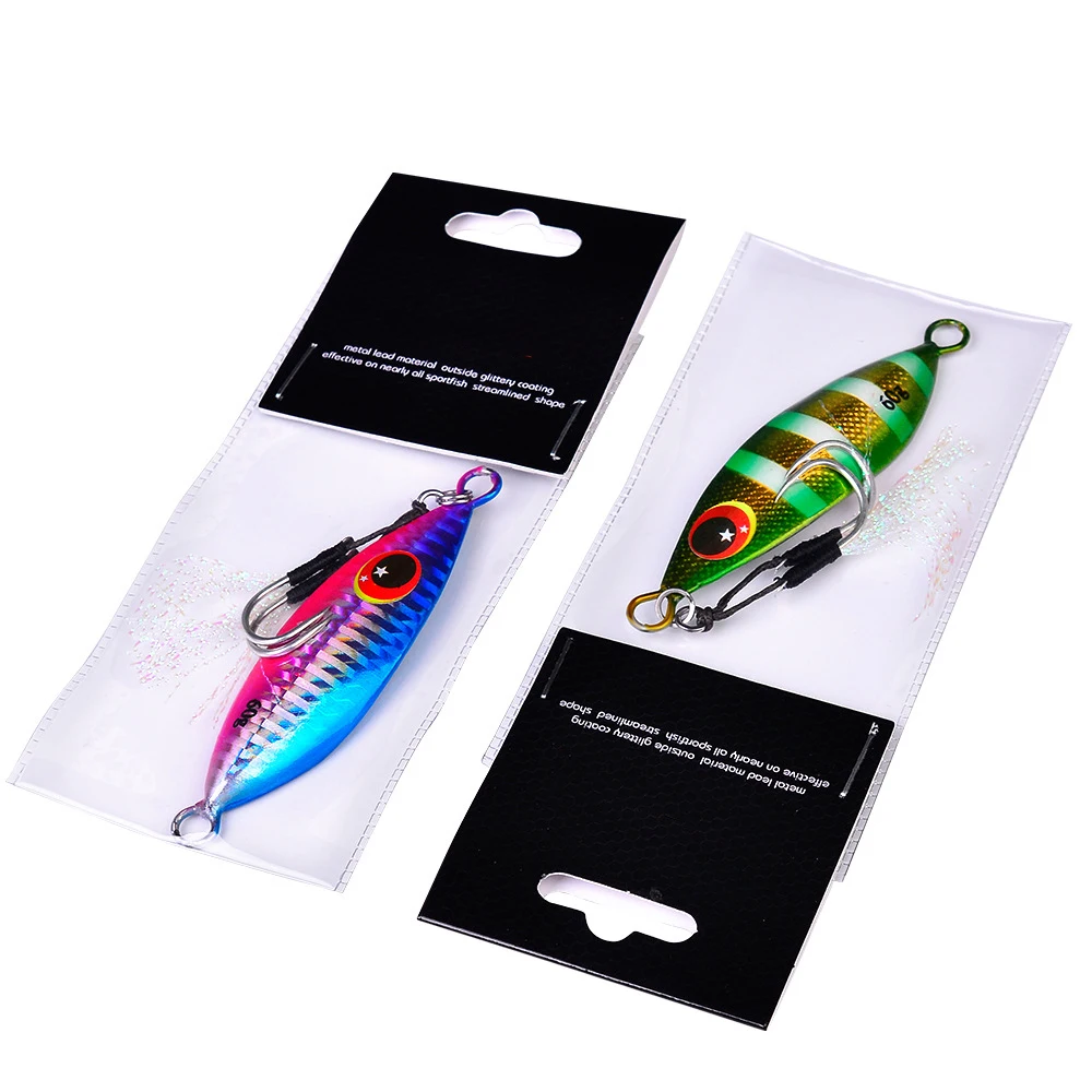 6pcs Lead Jigging Fishing Lures 10g - Micro Butterfly Jigs For Tuna, Snapper, Grouper & Bass With Treble Hooks - View #12
