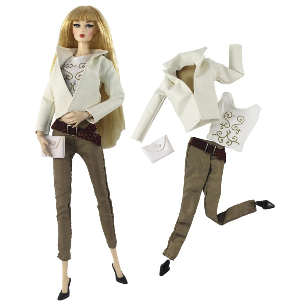 NK 1 Set Fashion Outfit Winter Jacket Modern Dress Casual Coat For 1/6 Doll Accessories Clothes for Barbie Doll Dollhouse JJ