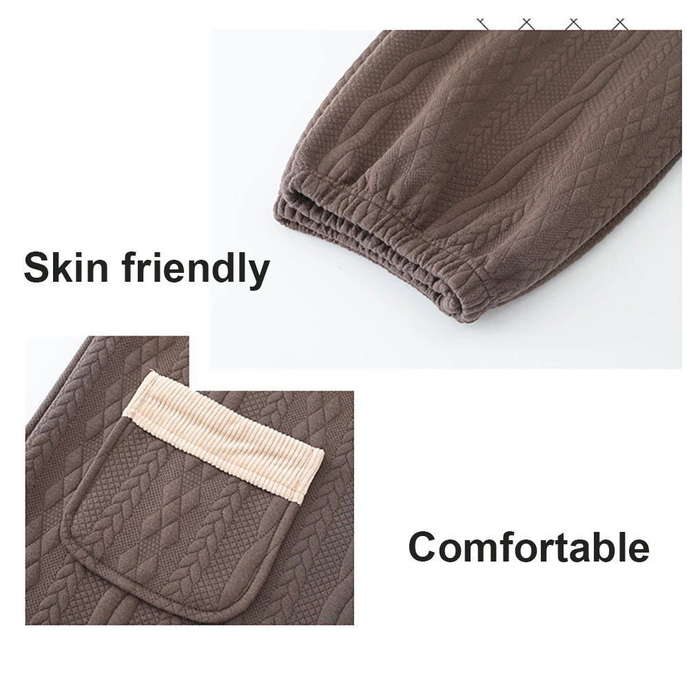 Men's Winter Thicken Pajamas Warm Air Cotton Sleepwear for Sleeping 3XL Casual Comfortable Patchwork Pajama Sets pijama hombre