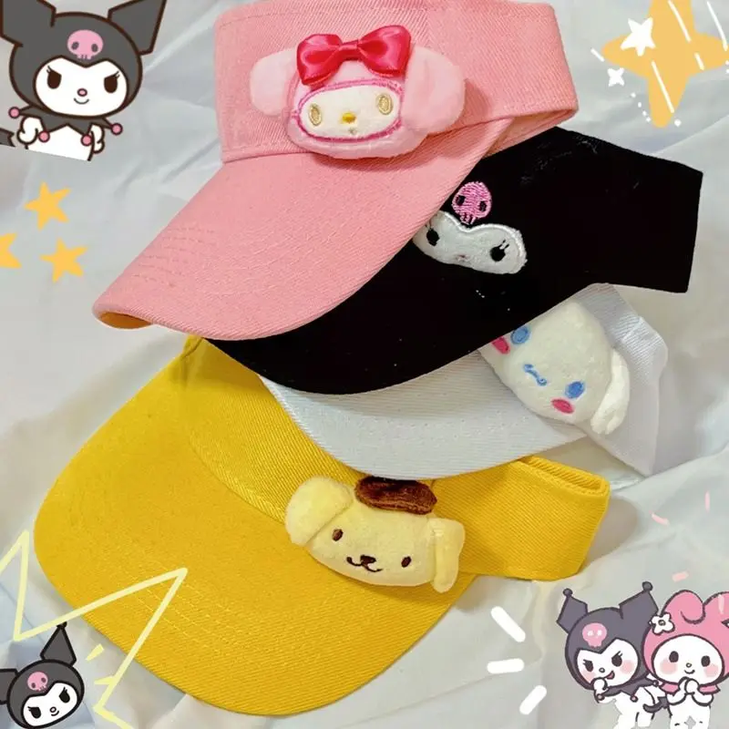 

Sanrio аниме Kuromi пустая верхняя шляпа мультфильм My Melody Cinnamoroll Y2K Спайс девушка стиль модная бейсболка летняя уличная шляпа от солнца