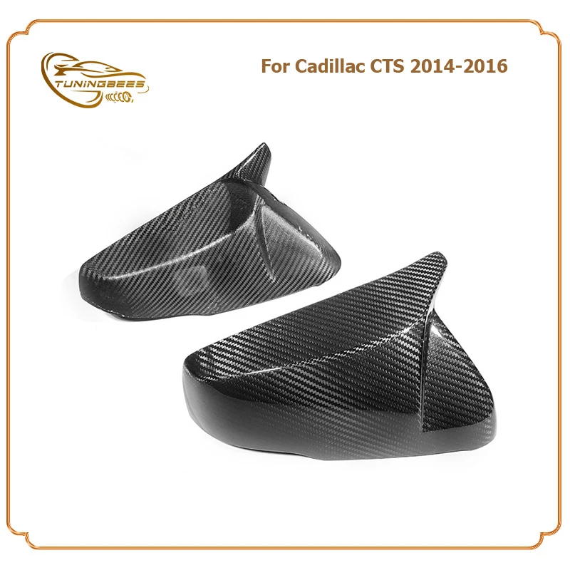 

Add on/Replace Style Carbon Fiber Car Side Door Rearview Mirror Cover For Cadillac CTS 2014-2016 CT5 2020-2022 CT6 2016-2022