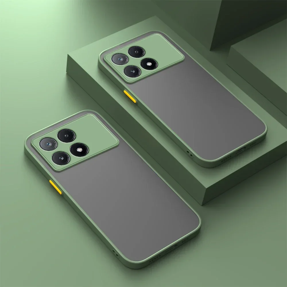 Shockproof Armor Matte Case with Soft Bumper and Hard Cover