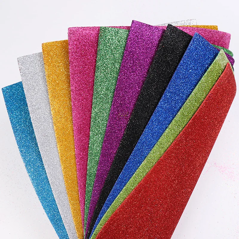 10pcs Glitter Foam Paper Self-adhesive Spong Paper Scrapbook paper Craft paper Scrapbook materials Handmade craft paper Scrapbooking material Scrapbooking paper Diy craft materials DIY Craft Manual Paper-cut Kindergarten Kids Decor Supplies
