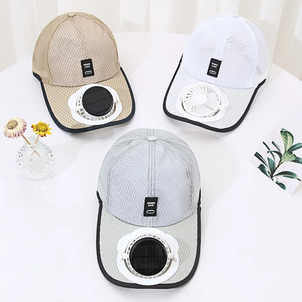 Breathable Solar Fan Baseball Cap 4