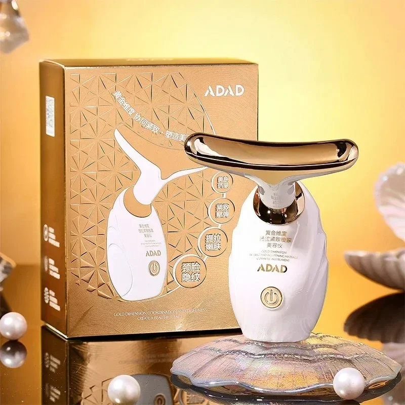 Neck Face Massager 3 In 1 Face Neck Facial Eye Massage Introducer Microcurrent Skin Rejuvenation Anti Aging Beauty Device