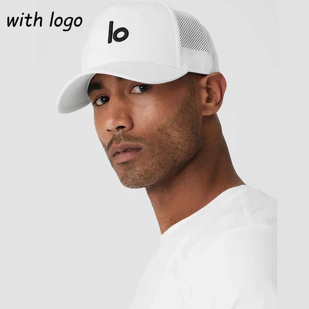 LO 메쉬 모자 야구 모자, 통기성 거즈 커플 스타일 야구 모자, 남녀공용 사이즈 조절 가능, 야외 스포츠 모자, 러닝 모자 