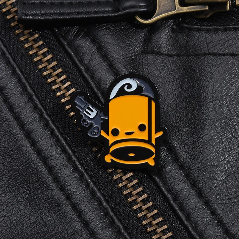 Cartoon Abenteuers piele Rollen Emaille Pins niedlichen kreativen Metall Broschen Revers Abzeichen Rucksack Kleidung Zubehör Geschenk für Freunde – Detail 7