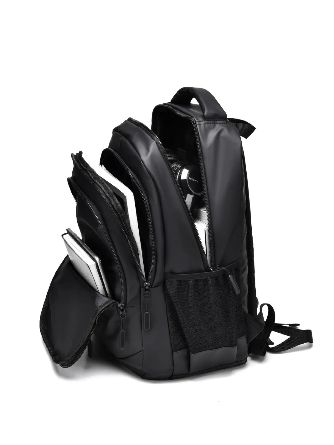 New men's Backpack Senior Sense Business Backpack Men Large Capacity Leather Commuter Computer Bag Travel Outdoor