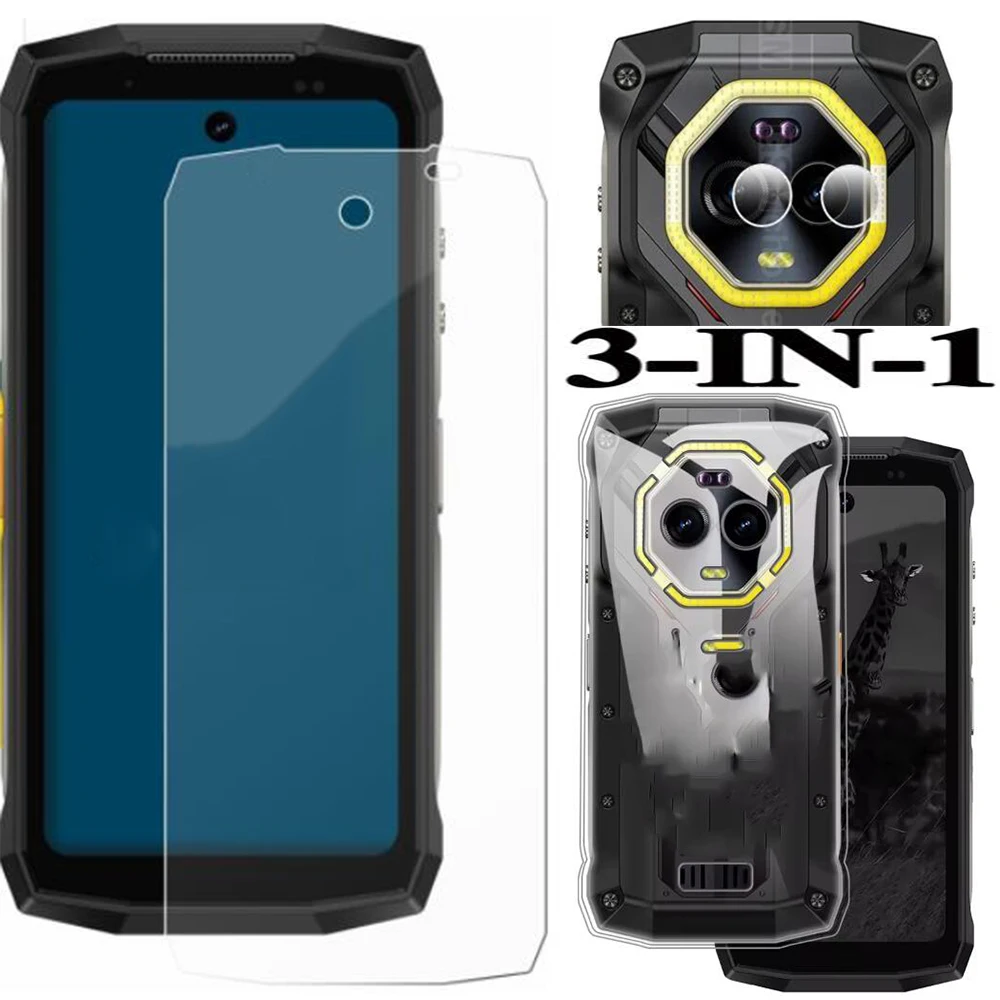 3-in-1 Protective Case with Tempered Camera Glass and Screen Protector