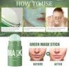 Green Tea Mask Face Clean Stick Moisturizing Deep Cleansing Remove Pores Blackhead Facial Mask Oil Control Cosmetics Makeup 2