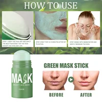 Green Tea Mask Face Clean Stick Moisturizing Deep Cleansing Remove Pores Blackhead Facial Mask Oil Control Cosmetics Makeup 2