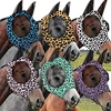1Pc Horse Face Mask Anti Fly Breathable Stretch Knitted Mesh Anti Mosquito Mask Horse Riding Equestrian Equipment 5