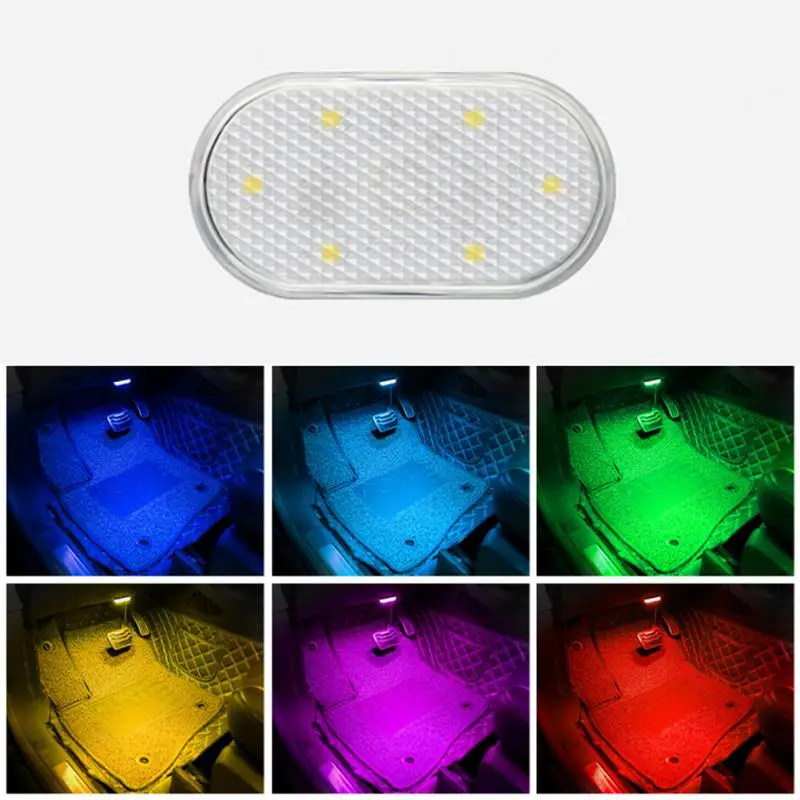 

Car LED Touch Light Car Interior Light Auto Roof Ceiling Reading Lamp LED Car Styling Night Light Mini USB Charging Car Light 5V