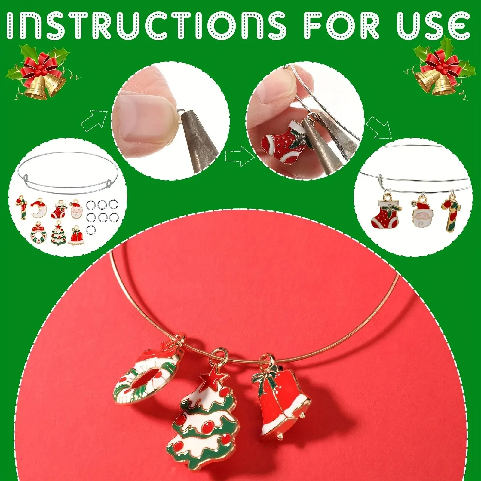 How to make Christmas Charms & Earrings - Crafty Loops 