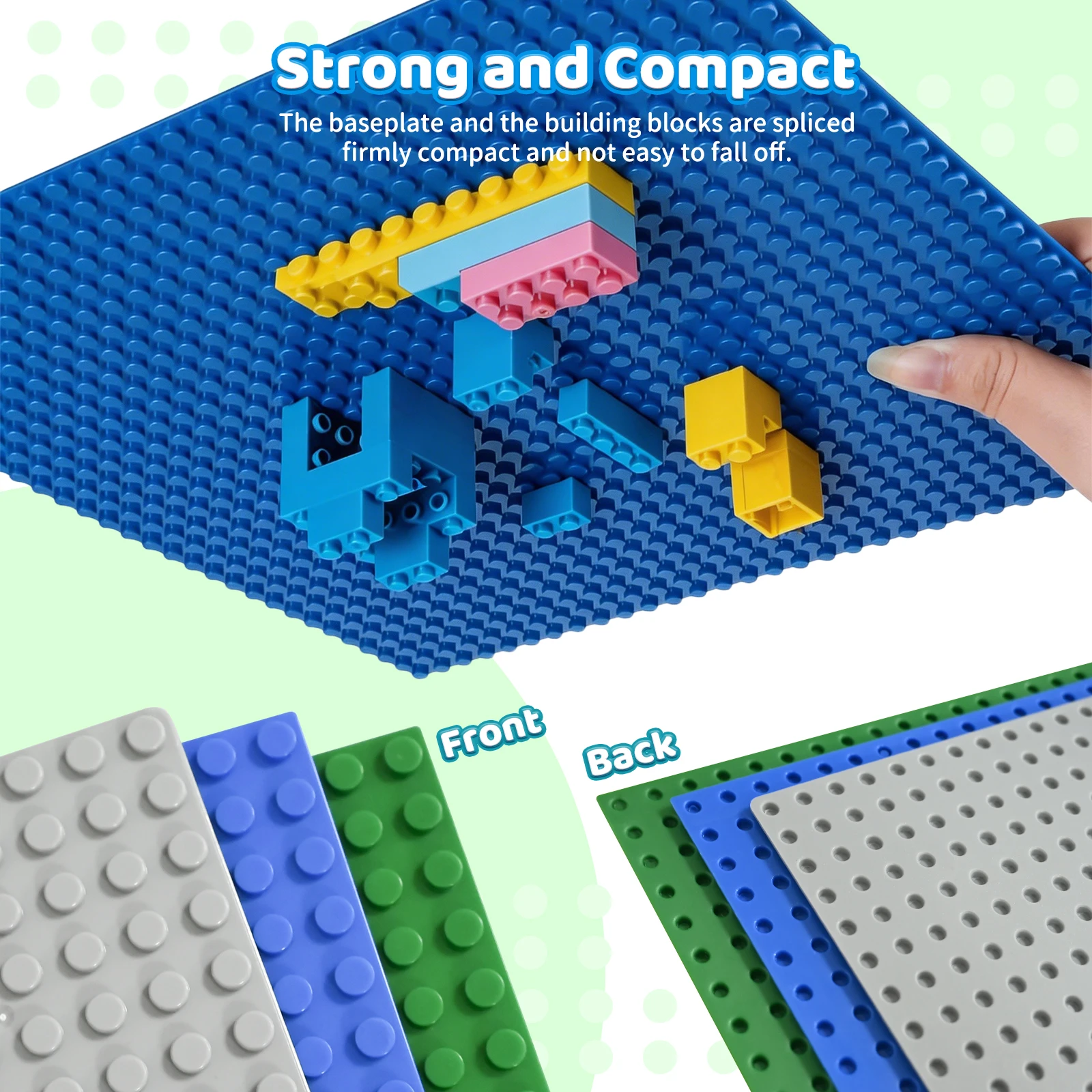 3개 세트 32x32 32x16 도트 클래식 빌딩 블록 베이스 플레이트 MOC DIY 소형 브릭 베이스플레이트 부품 도시 피규어 어린이 장난감용