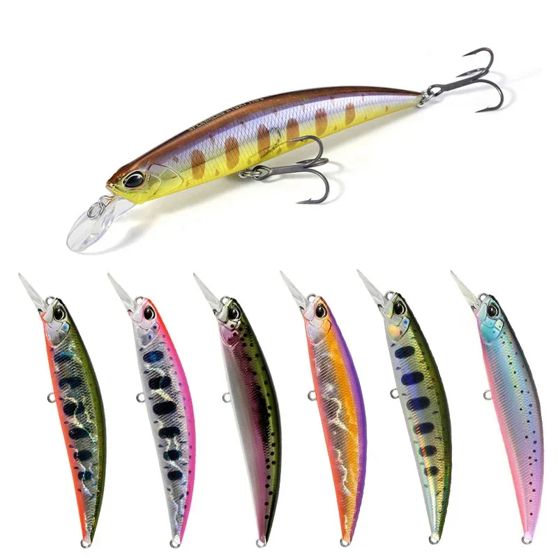 Minnow Lure Spearheadd Ryuki 95S Wobbler for Trolling 9.5cm 15g Bass Fishing Bait Wobbler Long Sinking Trolling Jerkbait Pesca 4