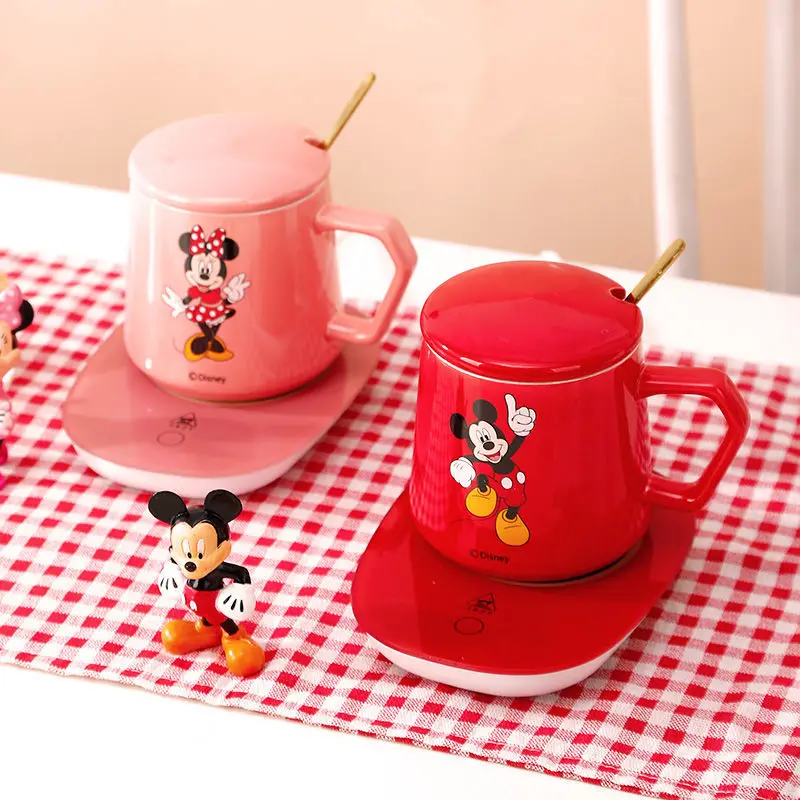 Disney Anime Mickey Mouse Minnie Mouse Measuring Cup With Scale High  Temperature Resistant Household Milk Cup - AliExpress