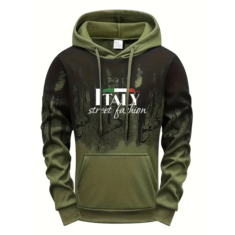 Men's Autumn Winter Hooded Sweatshirt Casual Sports Hoody