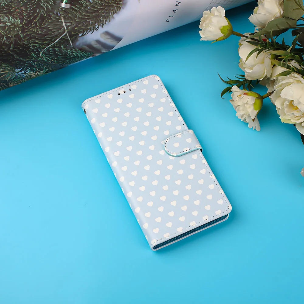 Leather Phone Case with Stand Wallet and Card Holder Cover