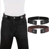 Traceless Invisible Elastic Belt Women's Belt Jeans Pants Men's Elastic Belt 5