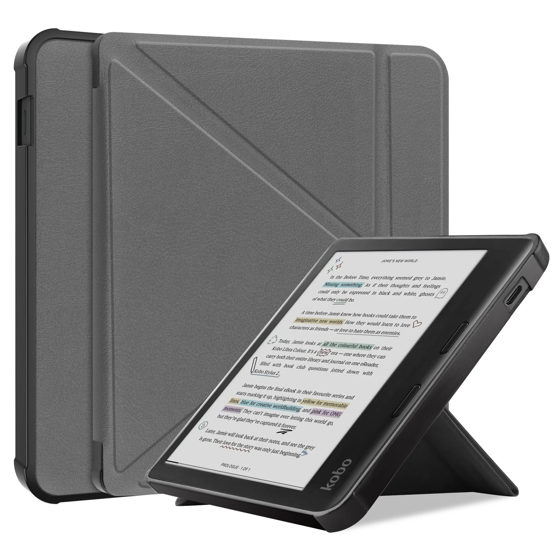 Magnetic Smart Cover with Soft TPU Back
