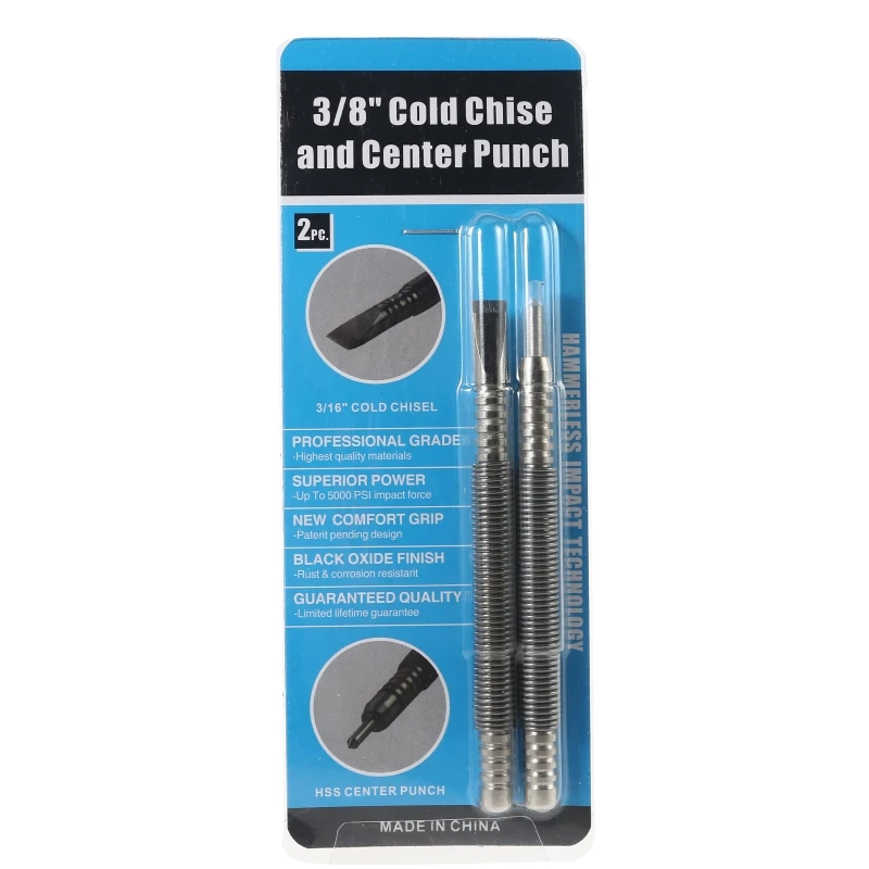 

2 Pcs Hammerless Hammer for Daily Home Maintenance Mark Hard Metal Surfaces 1/32"-1/16” Outstanding