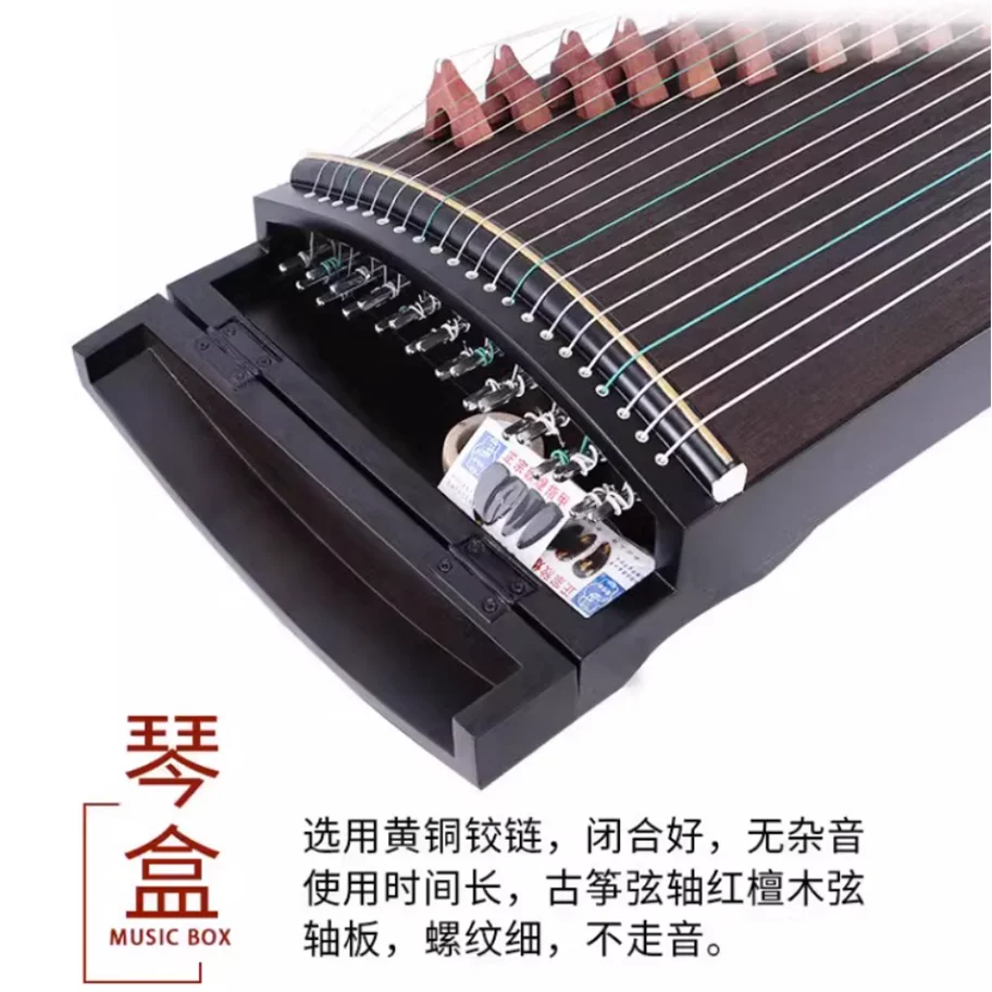 Hot Selling Portable Mini Professional Guzheng 90cm Chinese National 21 Strings Musical Instruments Guzheng with Accessories