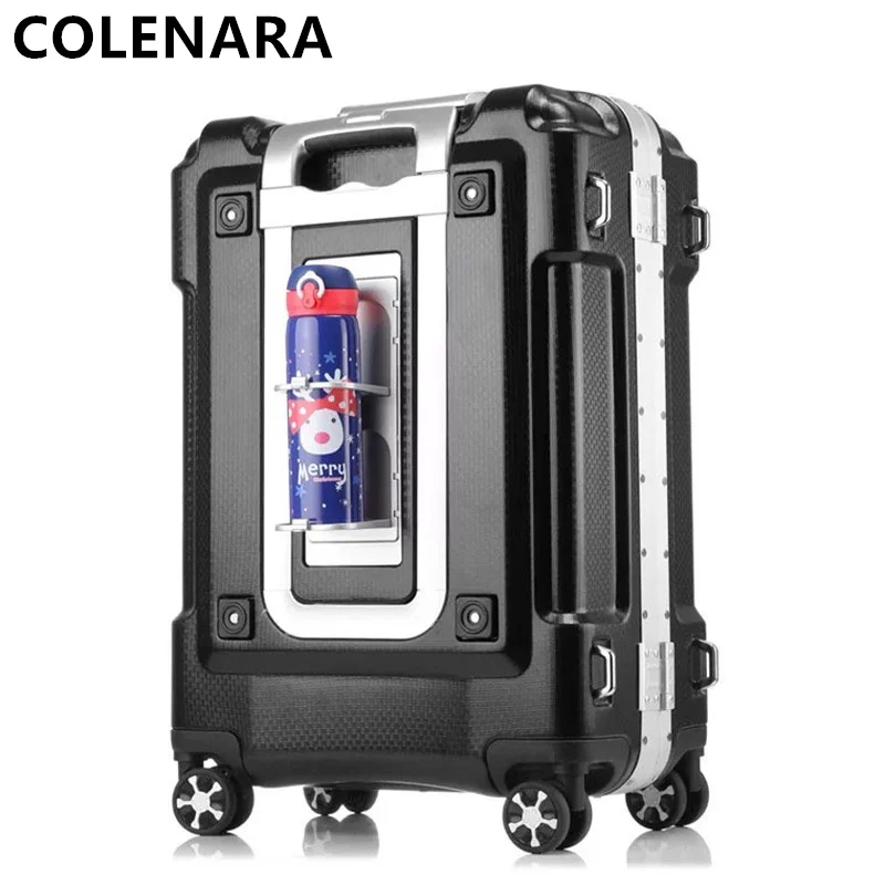 COLENARA 20/24/29Inch High-quality Luggage Men's Multifunctional Business Trolley Bags Women's Password Case Rolling Suitcase