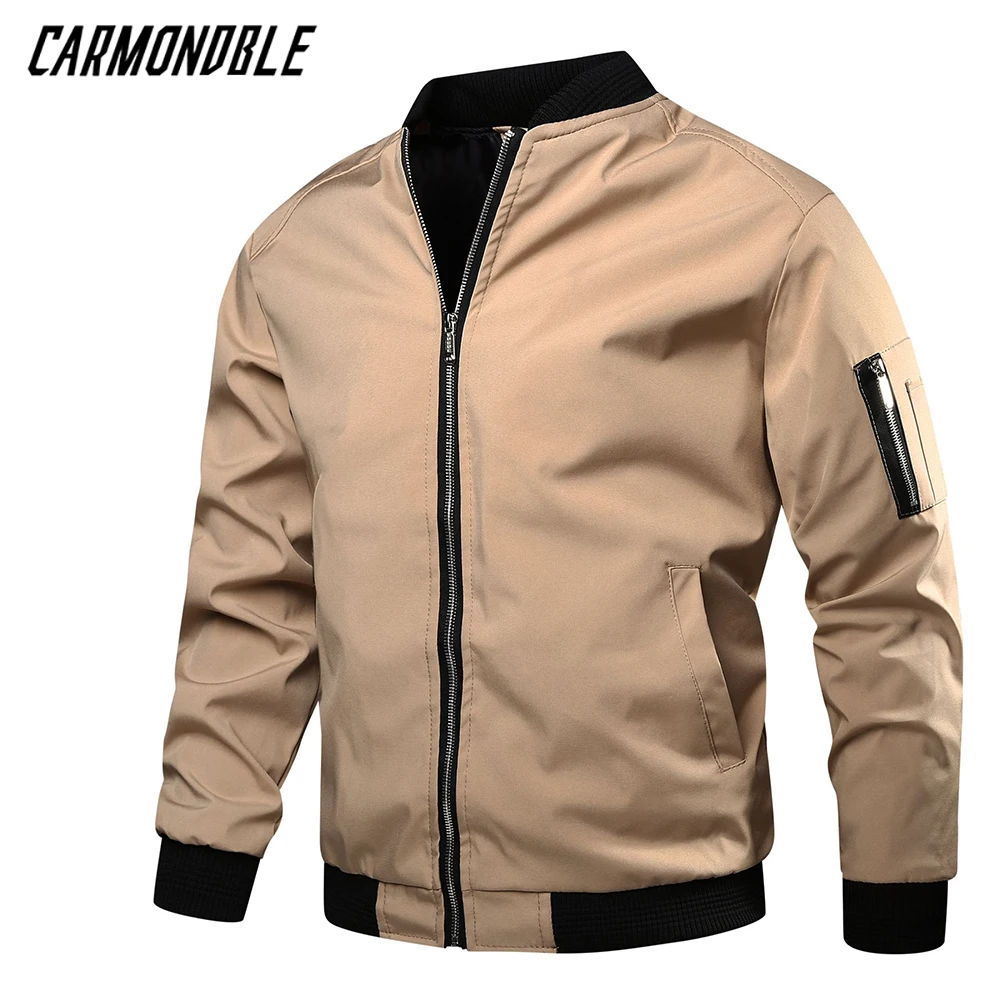 CARMONDBLE Spring Autumn Cycling MTB Jacket Baseball Clothing Male Motocross Coat Mountain Bike Outerwear Giacche Da Trekking