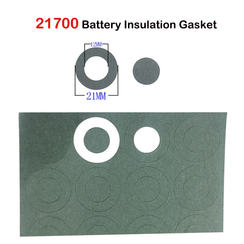 21700 Guarnizione Di Isolamento Della Batteria Agli Ioni Di Litio Pacco Batteria Di Carta D'Orzo Cella Elettrodo Positivo Cuscinetti Isolati Guarnizio