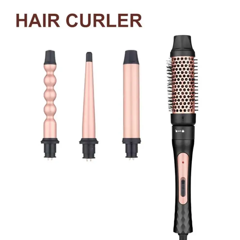 

YAWEEN Curling Iron Set 4-in-1, Curling Wand Sets with Brush Curling Iron for Women Ceramic Curling Irons for All Hairstyles