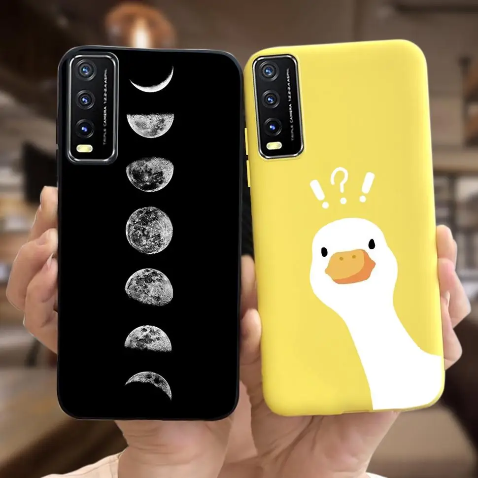 جراب هاتف فاخر على شكل زهرة لهاتف Vivo Y20 غطاء حم...